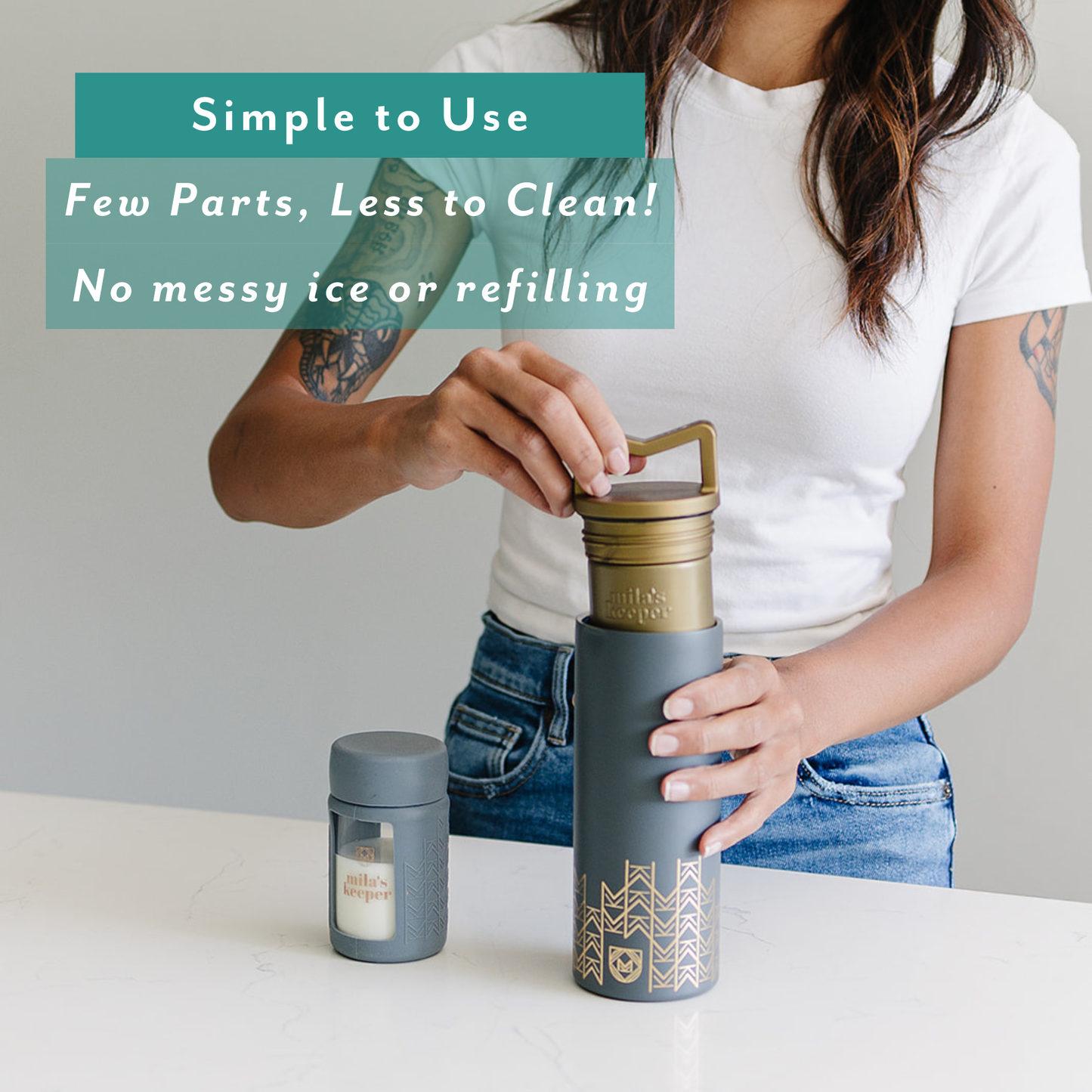 MilKeeper Breast Milk Cooler Starter Set, Starry Night