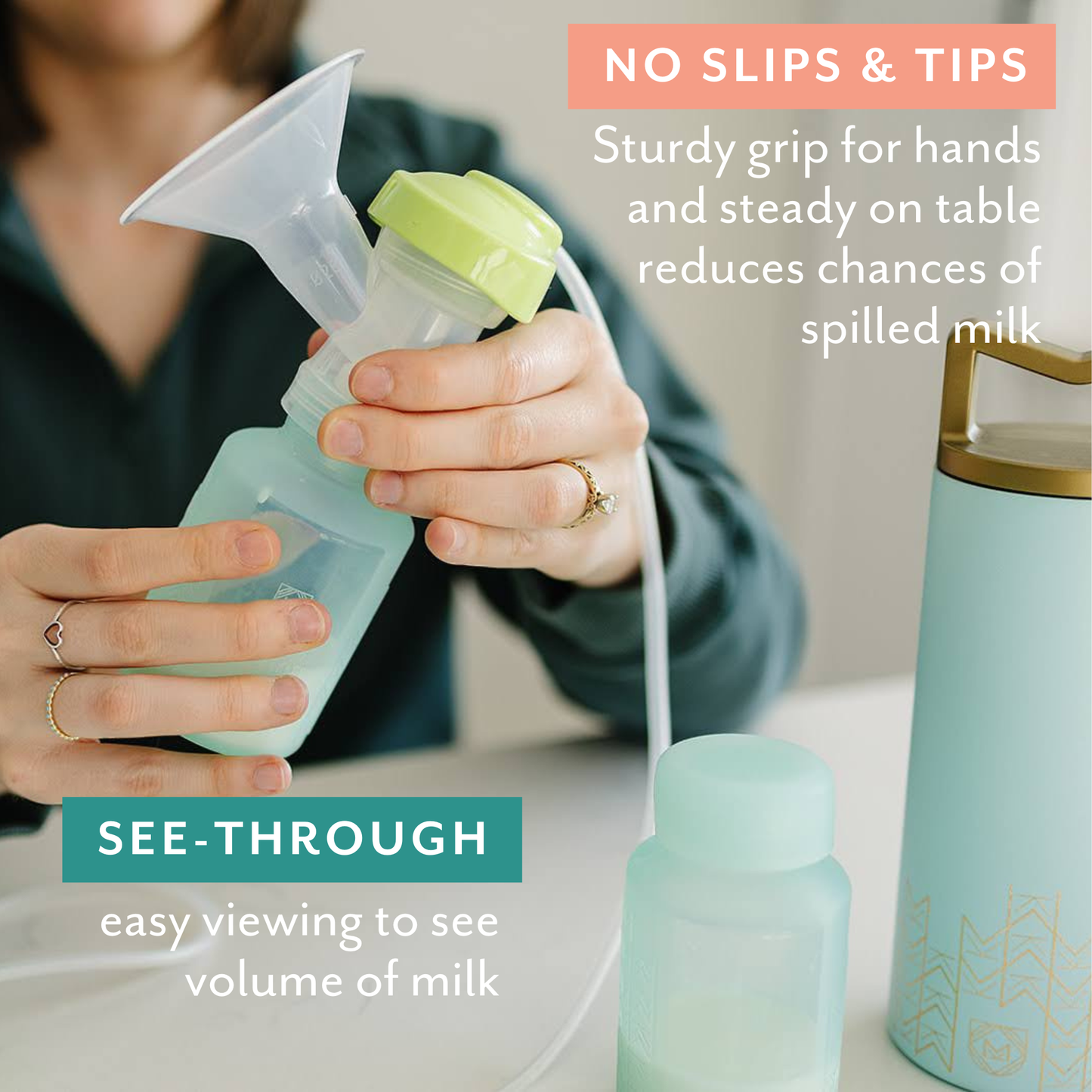 Mila's Keeper 3-in-1 Silicone Breast Milk Storage Bottle Set