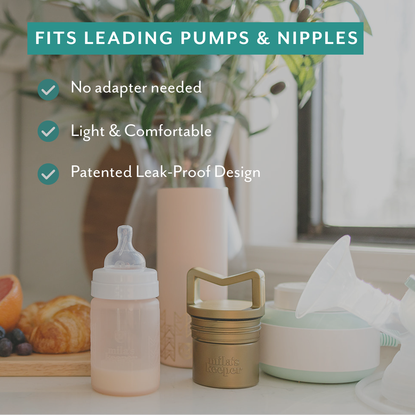 Mila's Keeper 3-in-1 Silicone Breast Milk Storage Bottle Set