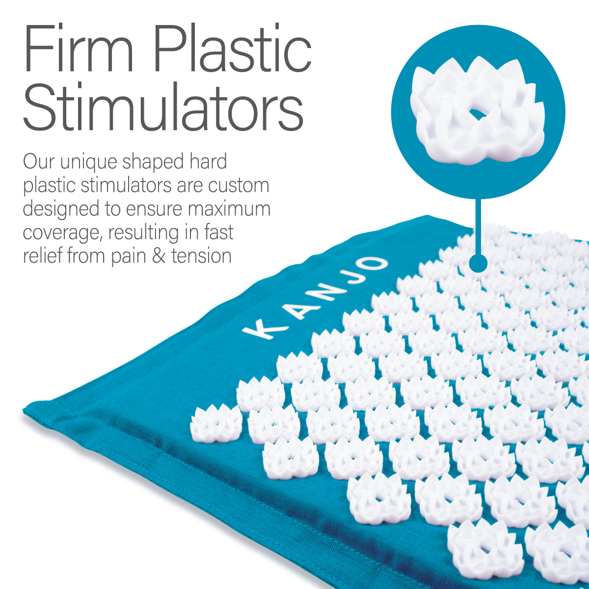 Kanjo Memory Foam Acupressure Mat Set, Amethyst