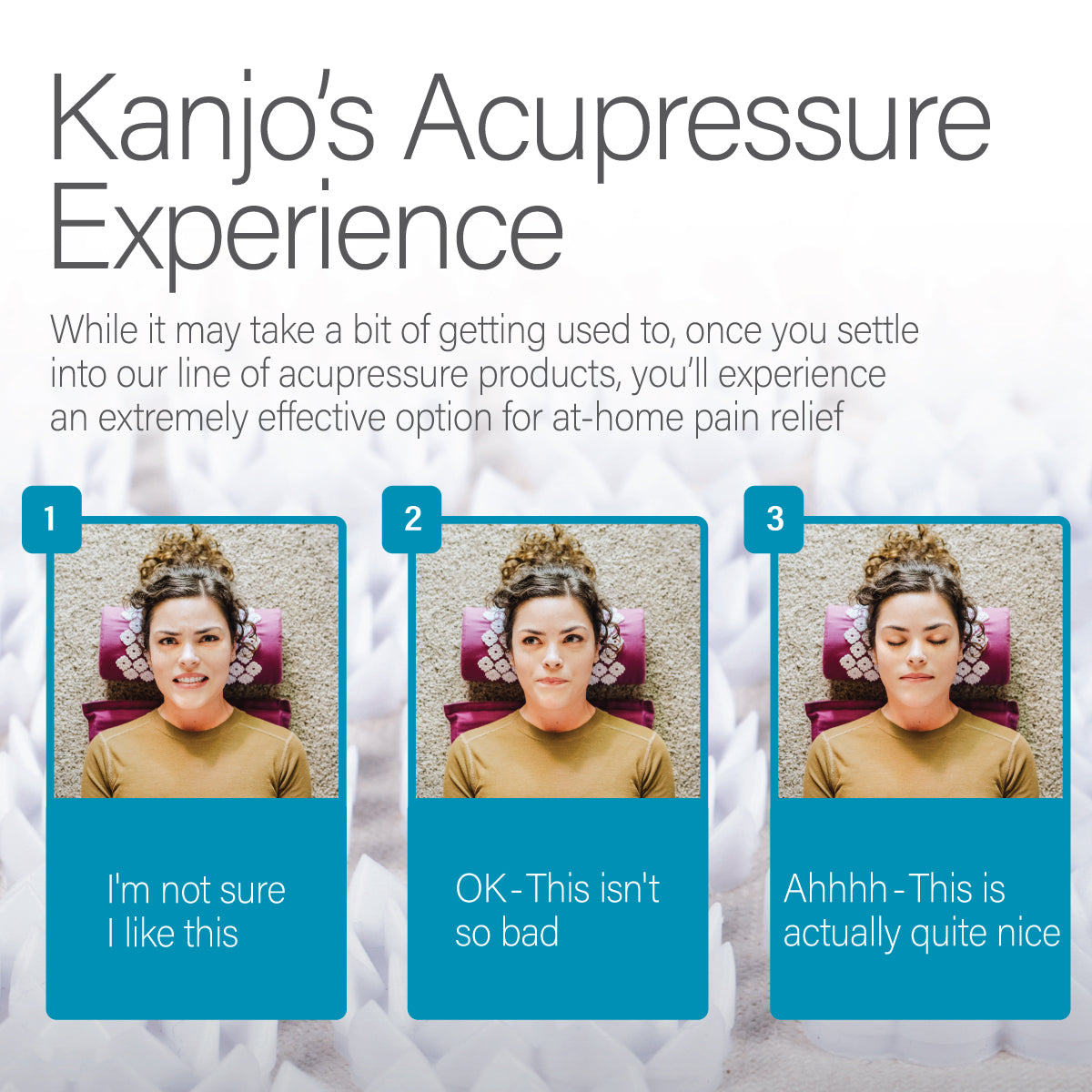 Kanjo Memory Foam Acupressure Mat Set, Amethyst