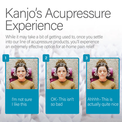 Kanjo Memory Foam Acupressure Mat Set, Amethyst