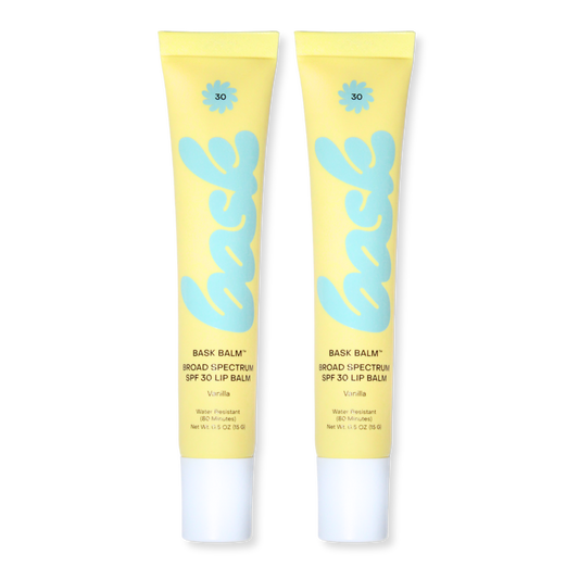 Bask Suncare Balm SPF 30 Vanilla Lip Balm, 2 Pack