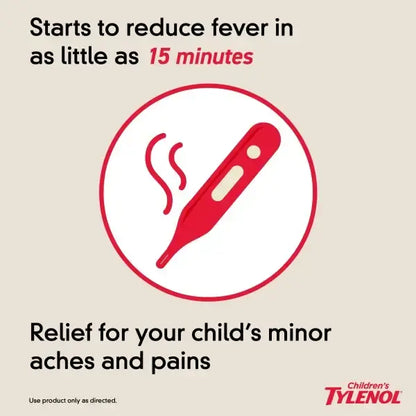 Children's Tylenol Acetaminophen Children's Pain Relief, Cherry, 4 oz.
