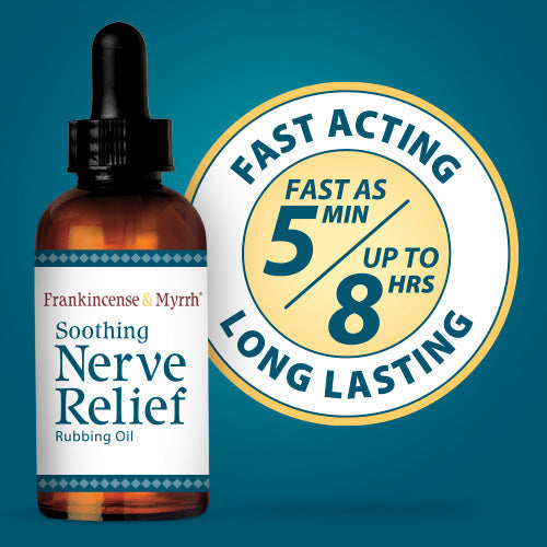 Frankincense and Myrrh Neuropathy Rubbing Oil, 2 fl oz