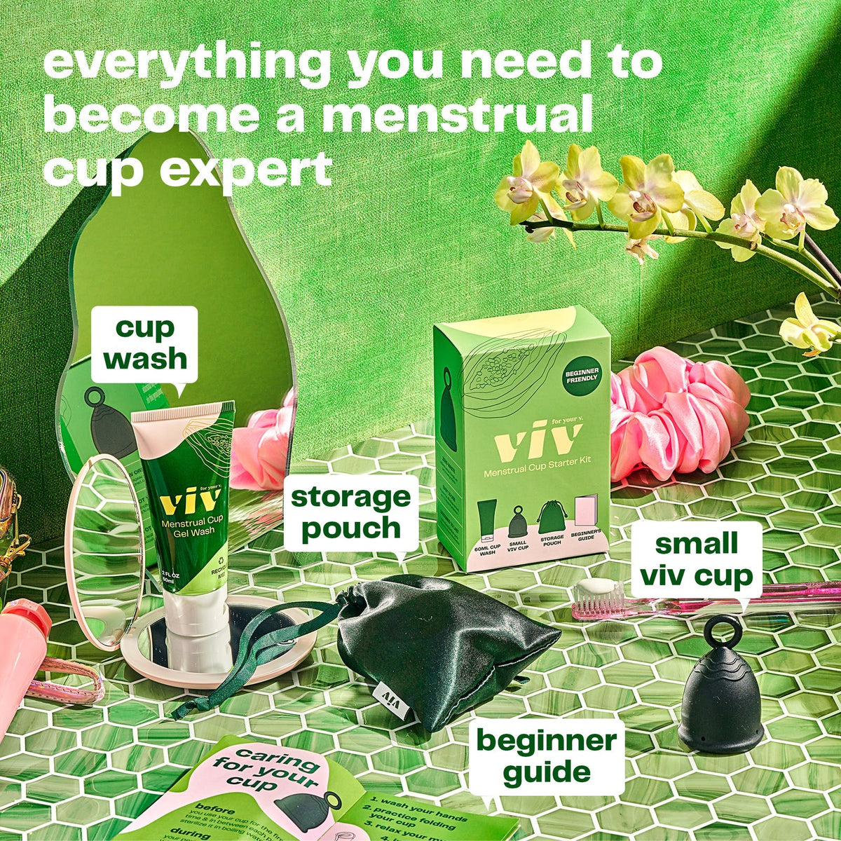 Viv For Your V Menstrual Cup Starter Kit, Size Small