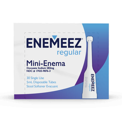Enemeez Regular Mini Enema, Constipation Relief, 30 ct.