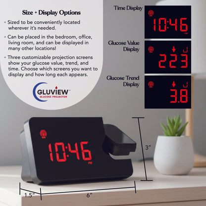 Gluview Glucose Clock Projector