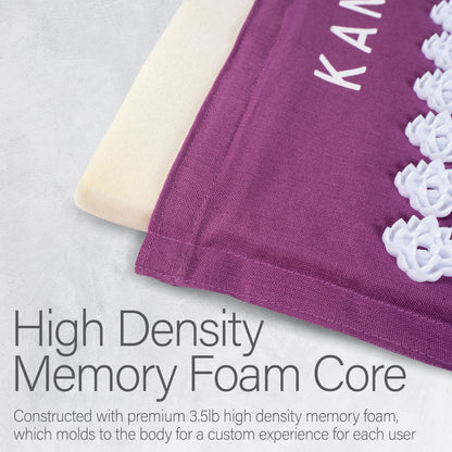 Kanjo Memory Foam Acupressure Mat Set, Amethyst