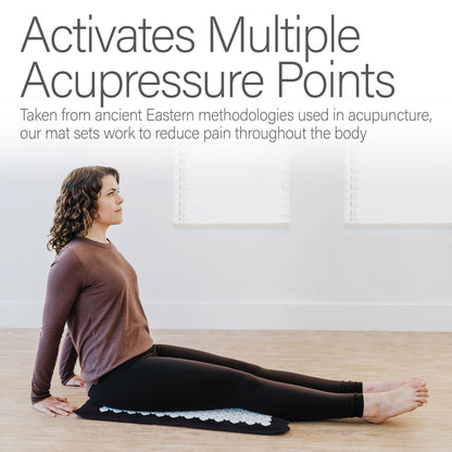 Kanjo Memory Foam Acupressure Mat Set, Amethyst
