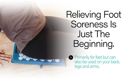 Kanjo Acupressure Memory Foam Foot Mat, Sapphire