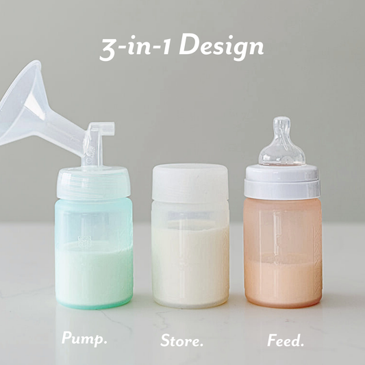 Mila's Keeper Silicone Breast Milk Storage Bottle Set