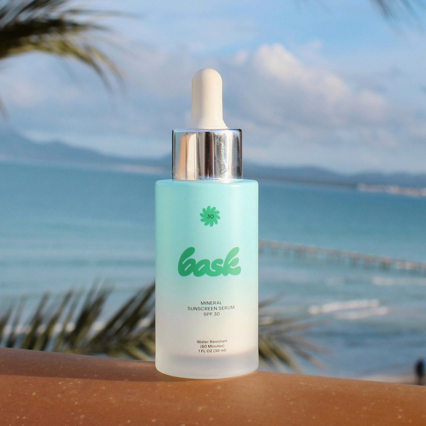 Bask Suncare Mineral Sunscreen Serum SPF 30, 1 oz.