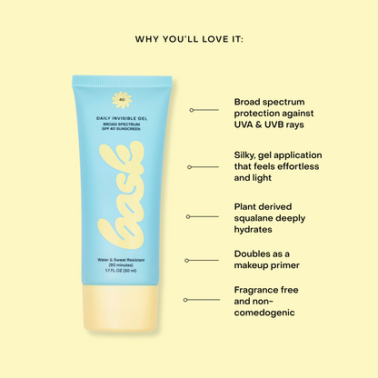 Bask Daily Invisible Gel , 1.7 oz., 2 pack