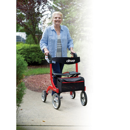 Drive™ Nitro 4 Wheel Rollator, 10" Casters