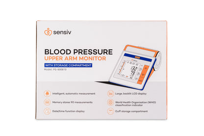 Sensiv Upper Arm Blood Pressure Monitor with Storage