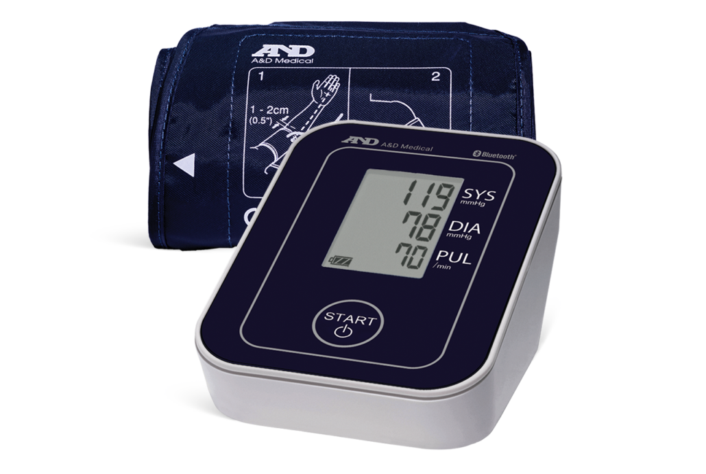 A&D Medical Connected One Touch Blood Pressure Monitor With Bluetooth®