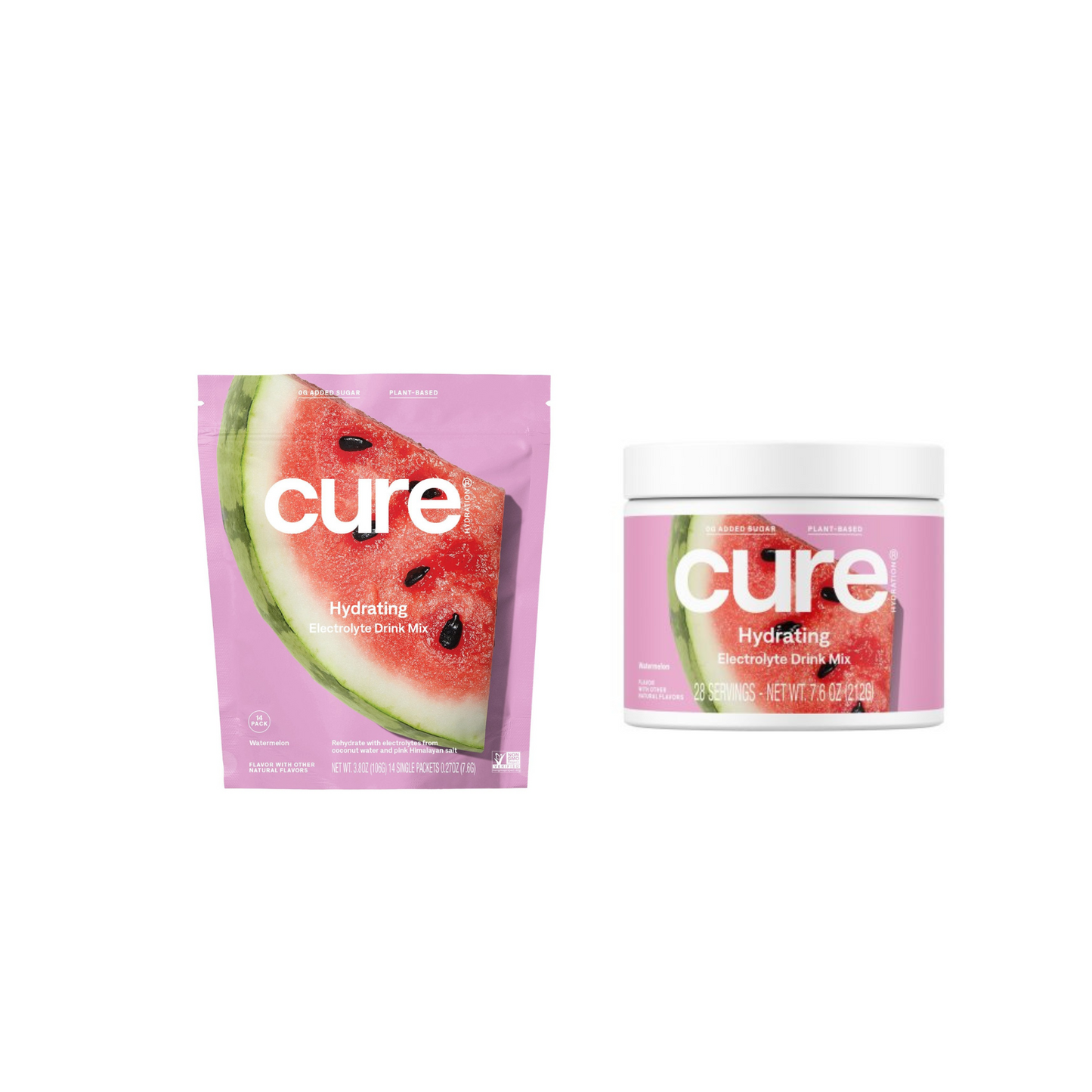 Cure Hydrating Drink Mix, Watermelon, Sticks + Jar Bundle