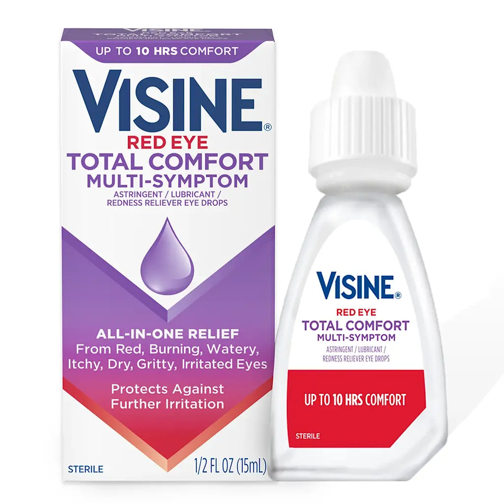 Visine Red Eye Multiple-Symptom Relief Eye Drops, 0.5 oz.