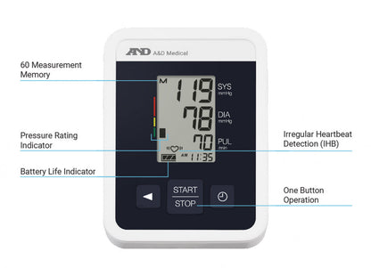 A&D Medical One Touch Blood Pressure Monitor