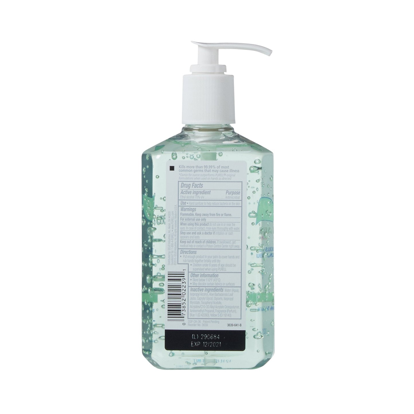 Purell Advanced Hand Sanitizer Soothing Gel Pump Bottle, 12 oz.