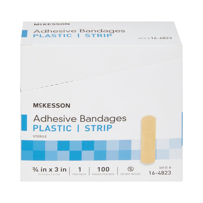 McKesson Adhesive Strip, 3/4 x 3 Inch, 100 ct