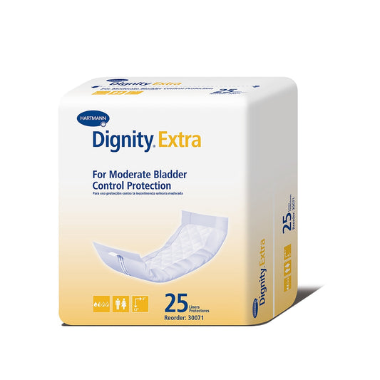 Dignity® Extra™ For Moderate Incontinence Liner, 12-Inch Length, 25 ct