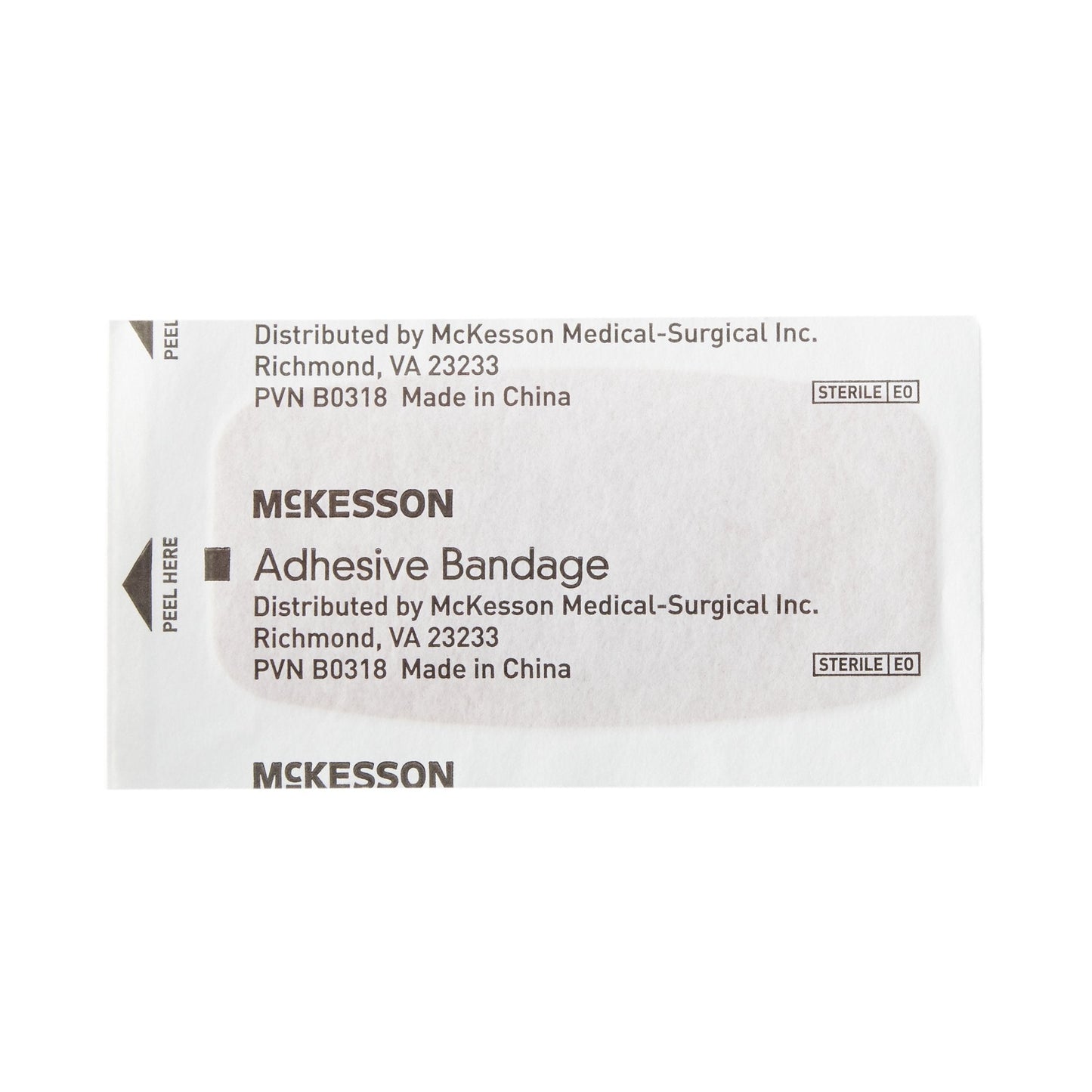 McKesson Tan Adhesive Fabric Strip, 2 x 4 Inch, 50 ct