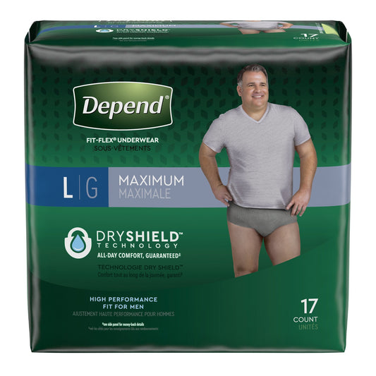 Depend® FIT-FLEX® Absorbent Underwear for Men, 17 ct