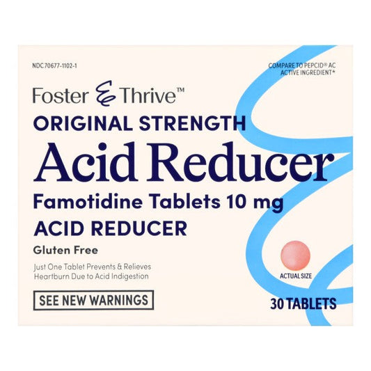 Foster & Thrive Original Strength Acid Reducer Tablets, 10 mg