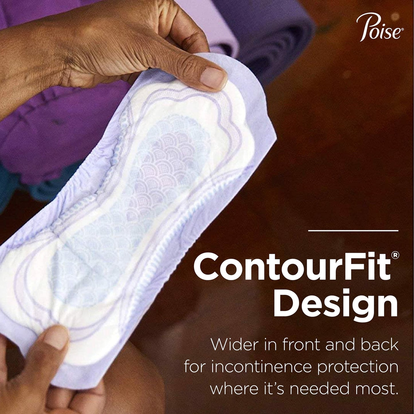 Poise Bladder Control Pad, Long, Light Absorbency, Disposable, Absorb-Loc Core, Female, One Size Fits Most, 24 ct