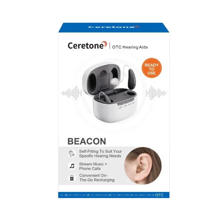Ceretone Beacon OTC Self-Fitting Hearing Aids