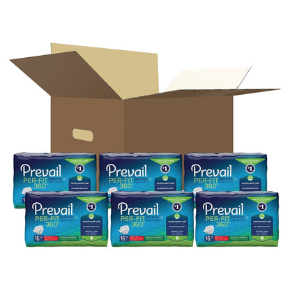 Prevail® Per-Fit 360°™ Maximum Plus Incontinence Brief, Medium, 96 ct