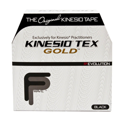 Kinesio® Tex Gold™ Cotton Kinesiology Tape, 2 Inch x 34 Yard, Black