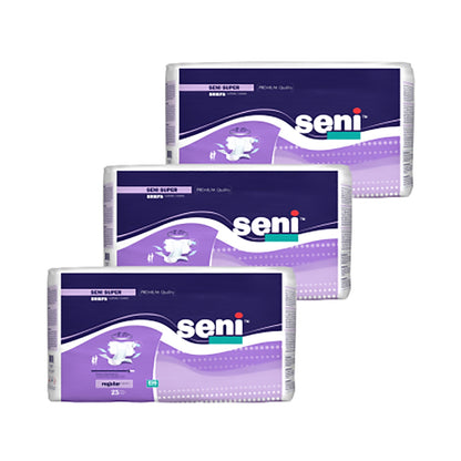 Seni® Super Heavy Absorbency Incontinence Brief, Regular, 25 ct