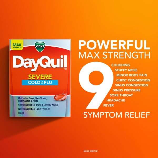 Vicks DayQuil Severe Cold & Flu LiquiCaps, 24 ct.