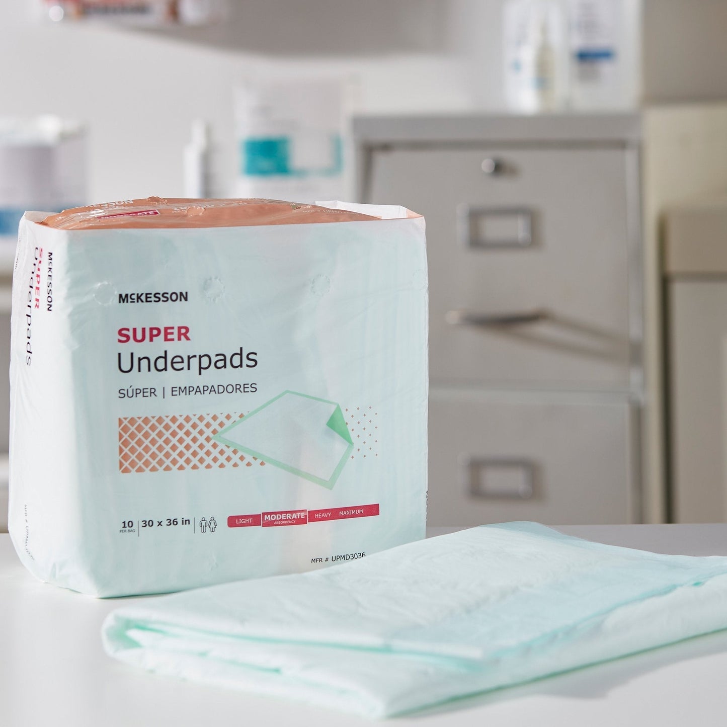 McKesson Super Underpads, Moderate Absorbency