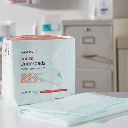 McKesson Super Underpads, Moderate Absorbency