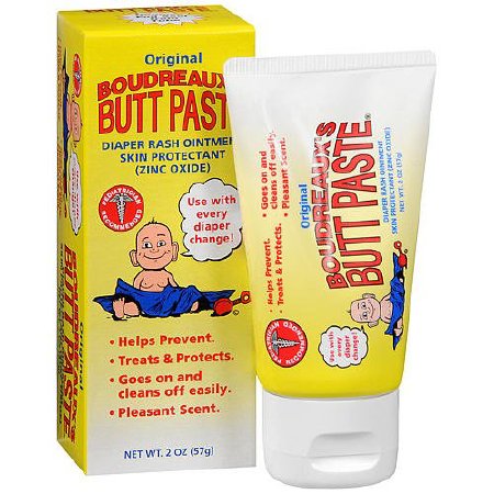 Boudreaux's Original Butt Paste Diaper Rash Treatment, 16% Zinc Oxide, 2 oz Tube, Scented