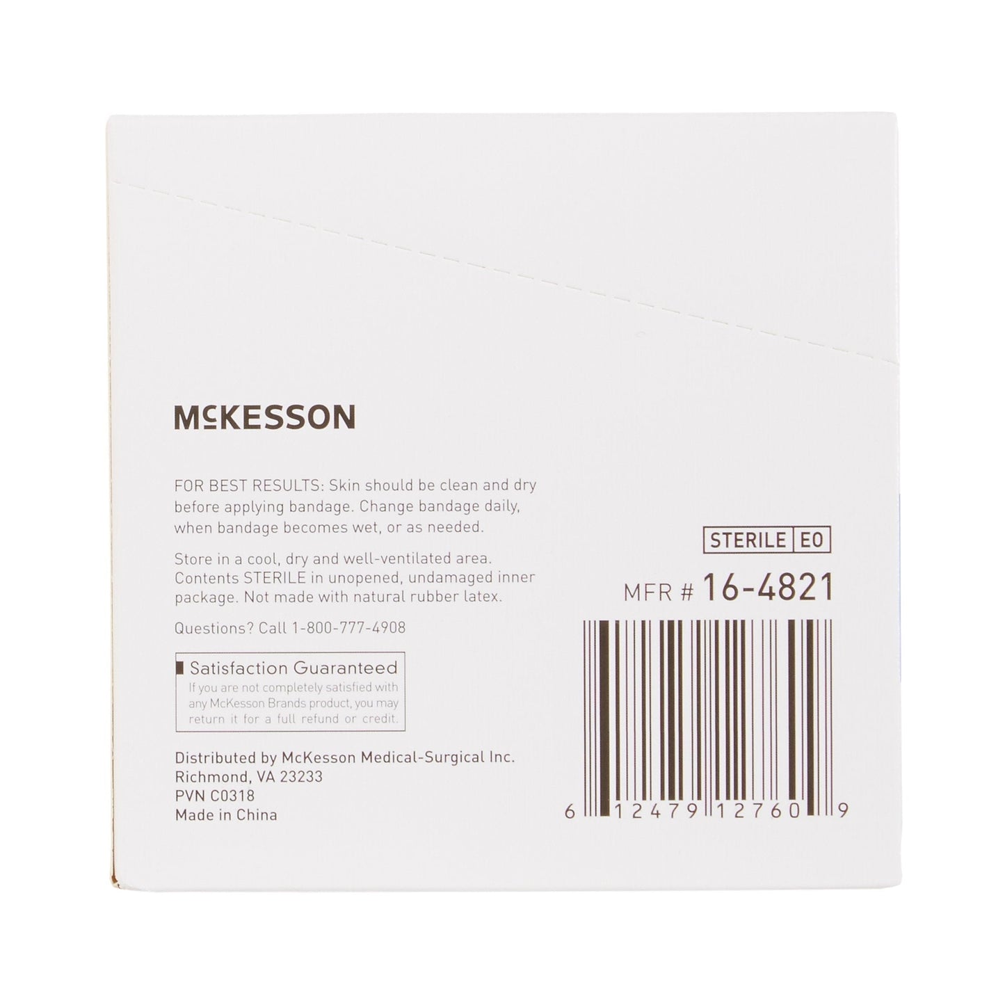 Adhesive Strip McKesson 1 X 3 Inch Plastic Rectangle Tan Sterile