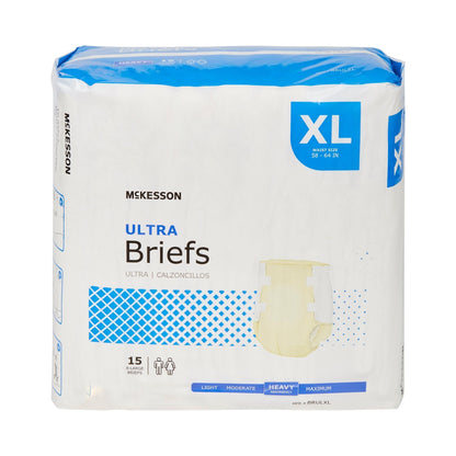 McKesson Ultra Heavy Absorbency Incontinence Brief, X-Large, 60 ct