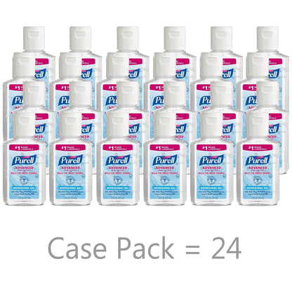 Purell Advanced Hand Sanitizer 70% Ethyl Alcohol Gel, Bottle, 2 oz