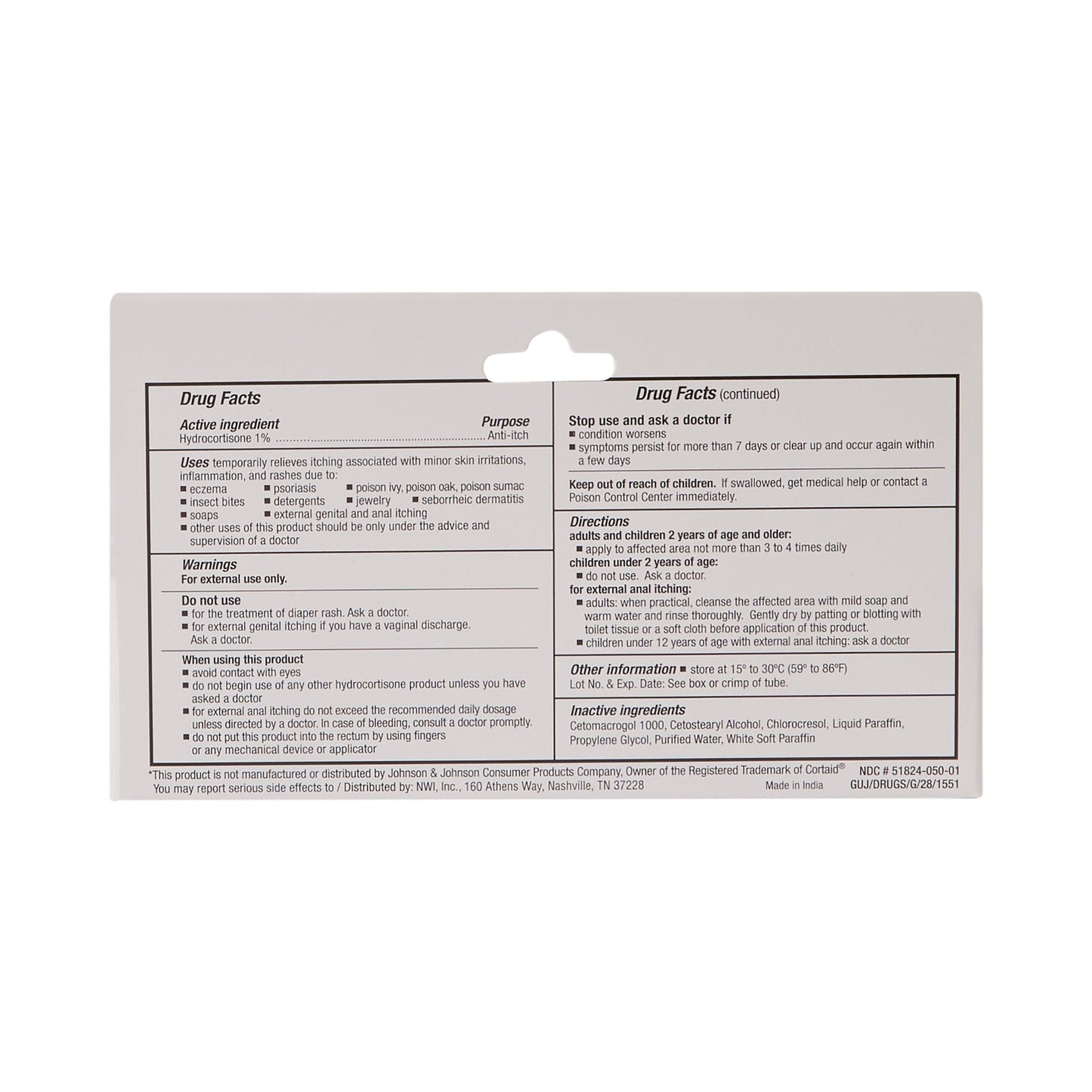 CareALL® Hydrocortisone Itch Relief