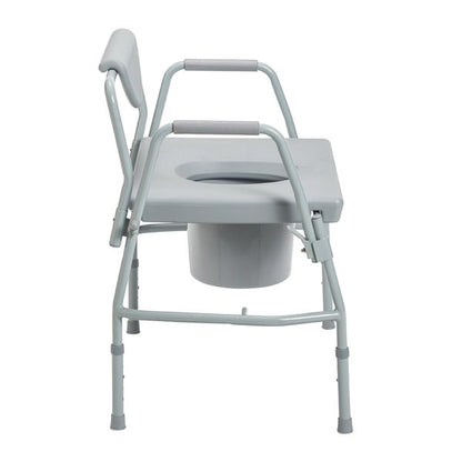 Drive Medical Bariatric Drop-Arm Commode Chair (1000 lbs Capacity)