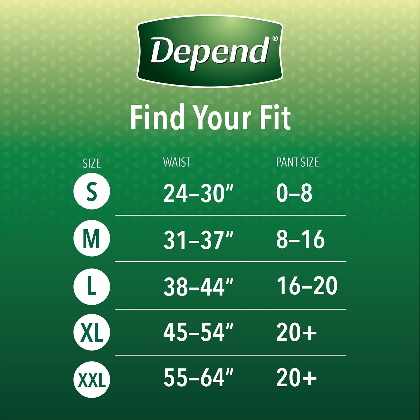 Depend® FIT-FLEX® Womens Absorbent Underwear