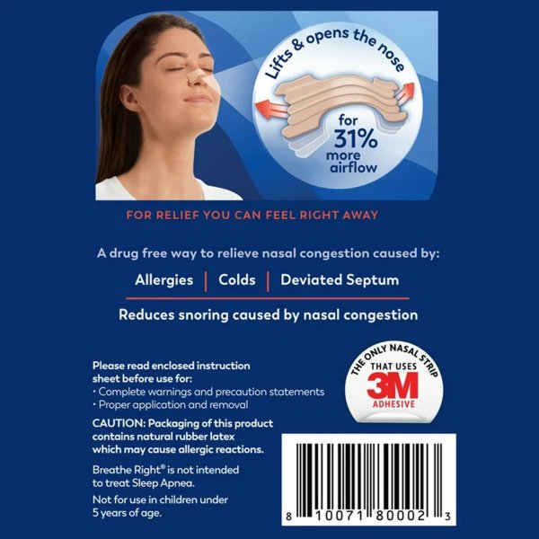 Breathe Right Nasal Strips, Extra Strength, 26 ct.