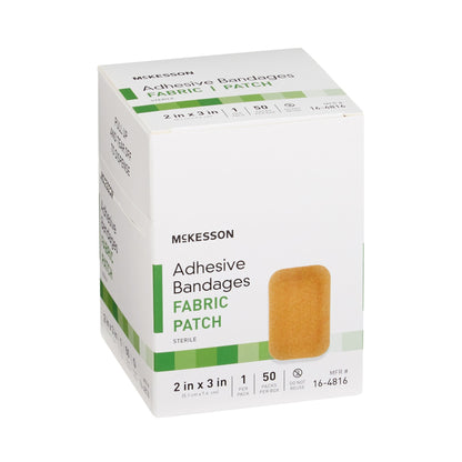 McKesson Tan Adhesive Bandage Patches, 2 x 3 in., 50 ct.