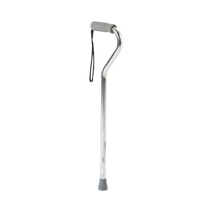 McKesson Aluminum Silver Offset Cane, 30 - 39 Inch Height