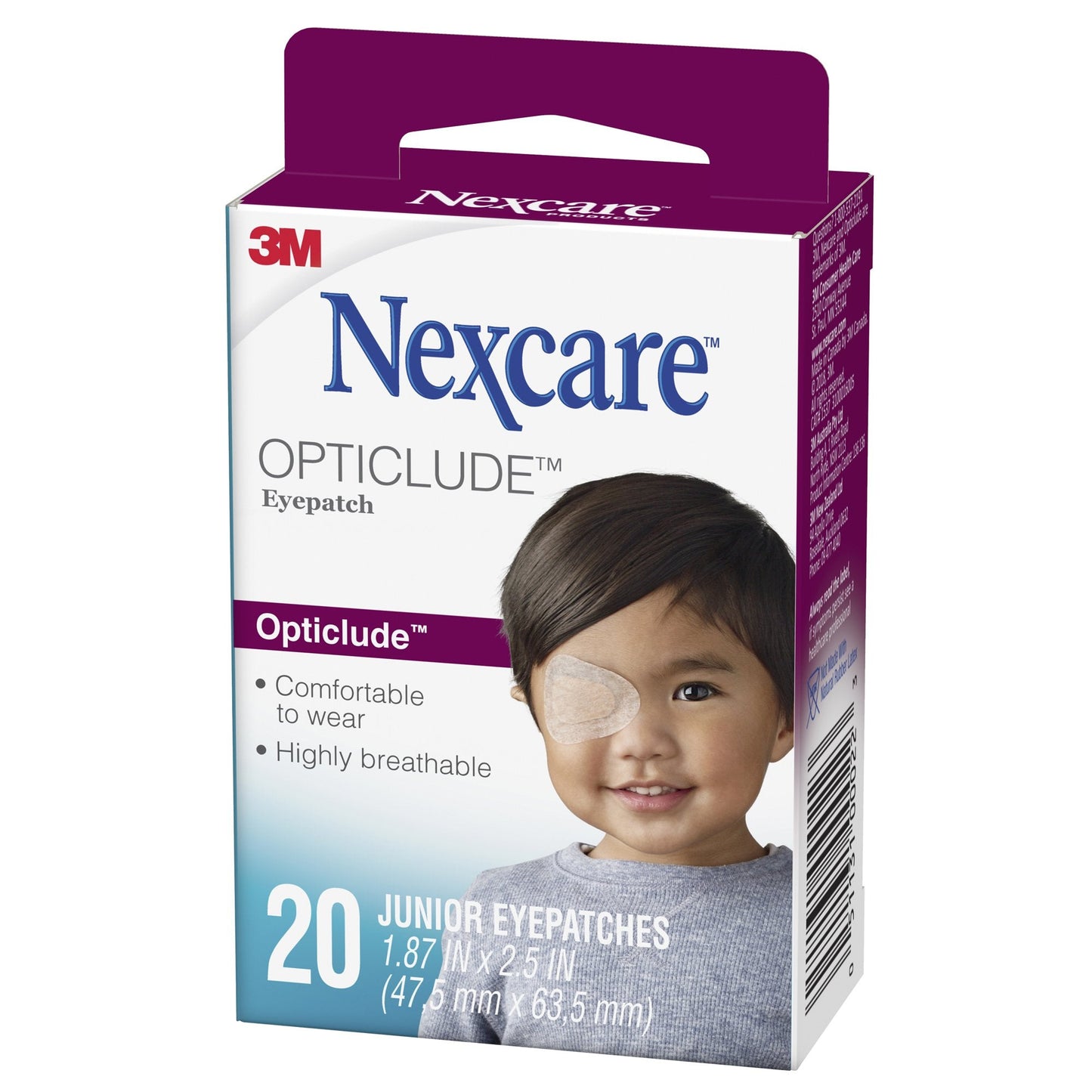 Nexcare Opticlude Orthoptic Junior Eye Patch, 20 ct