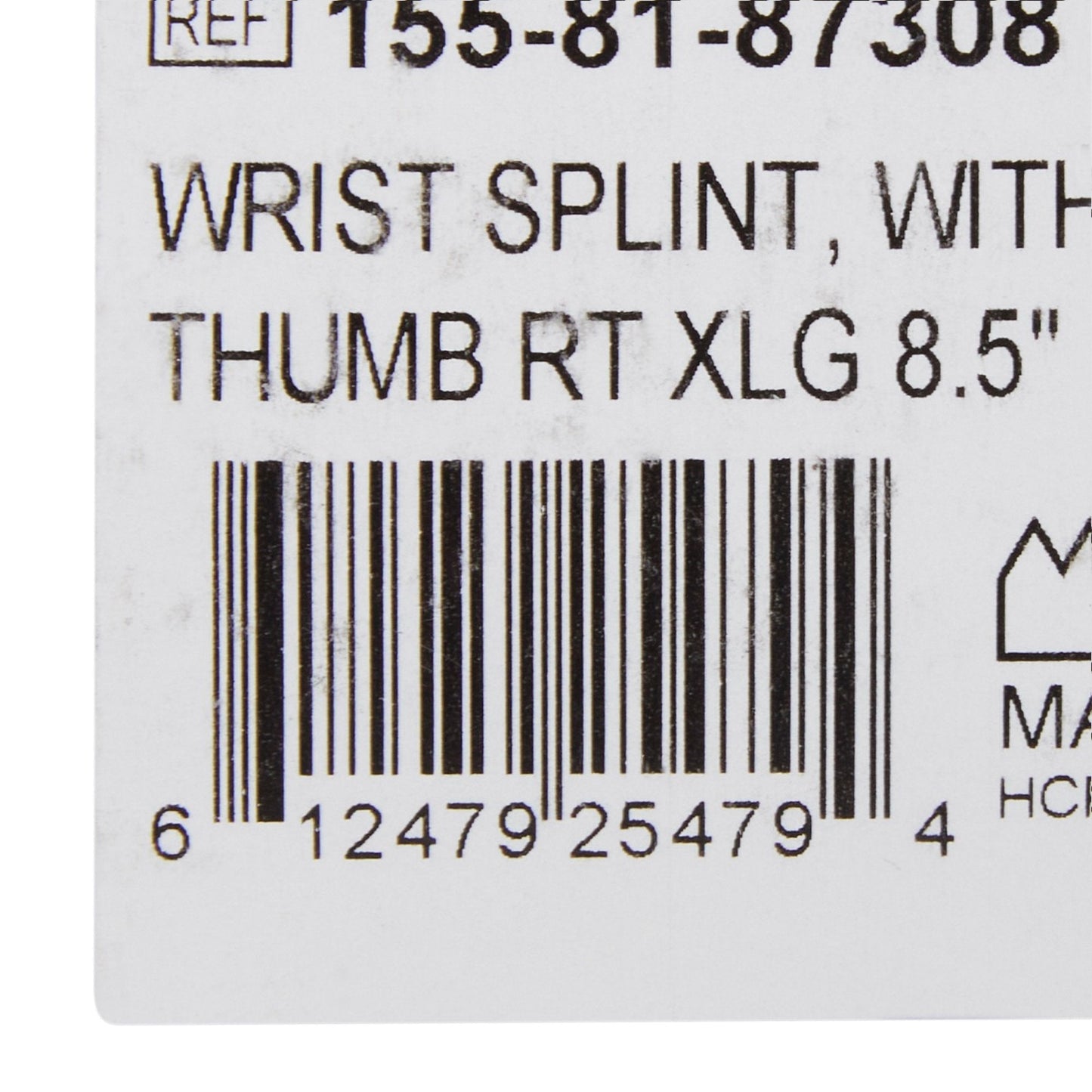 McKesson Right Wrist Splint with Abducted Thumb, XL